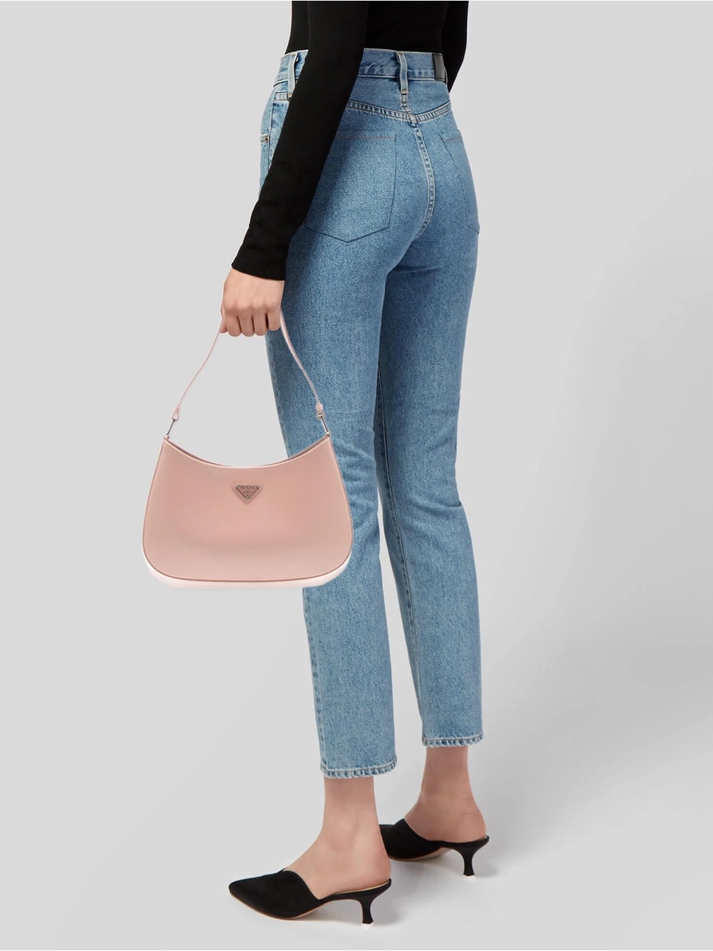 Prada Pastel Pink Shoulder Hobo Bag - Picture 2 of 6